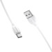 BOROFONE Дата кабель USB 2.0 AM to USB-C 1.0m 3A white BOROFONE (6931474701800)