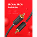 Ugreen Кабель мультимедійний 2xRCA M to 2xRCA M 2.0m AV104 black Ugreen (10518)
