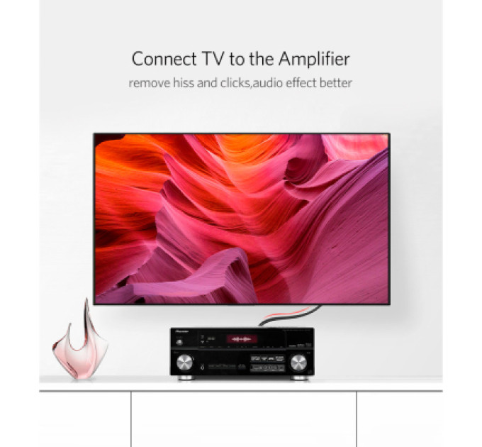 Ugreen Кабель мультимедійний 2xRCA M to 2xRCA M 2.0m AV104 black Ugreen (10518)