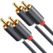 Ugreen Кабель мультимедійний 2xRCA M to 2xRCA M 2.0m AV104 black Ugreen (10518)