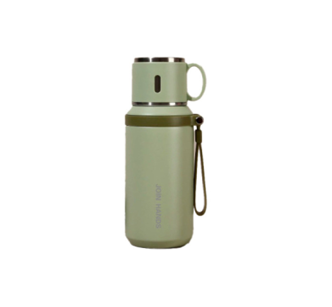Merlion Термос Merlion з чашкою 0,6 л, зелений (TermTea-600/Green)