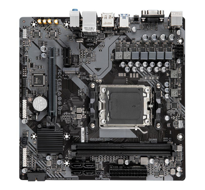 GIGABYTE Материнська плата AMD B650 SAM5 MATX B650M S2H 1.4 GIGABYTE