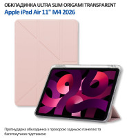 Чохол до планшета BeCover Ultra Slim Origami Transparent Apple iPad Air 11" M4 2026 Pink (715185)