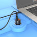 BOROFONE Зарядний пристрій BOROFONE 1xUSB-C PD65W + 1xUSB QC3.0 83W car adapter transparent black (6941991101625)