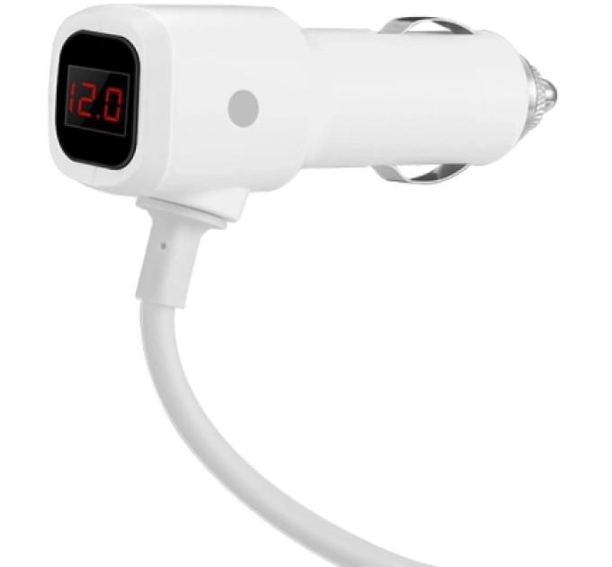 HOCO Зарядний пристрій HOCO 2xUSB 10.5W + 3x car socket silver (6957531050896)