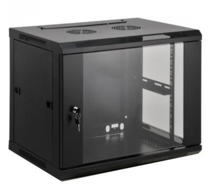 Шафа настінна Kingda 6U 19" 600x450 RAL9004 (KD-007-6406)