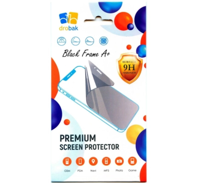 Drobak Скло захисне Drobak Poco C85 Black Frame A+ (333325)