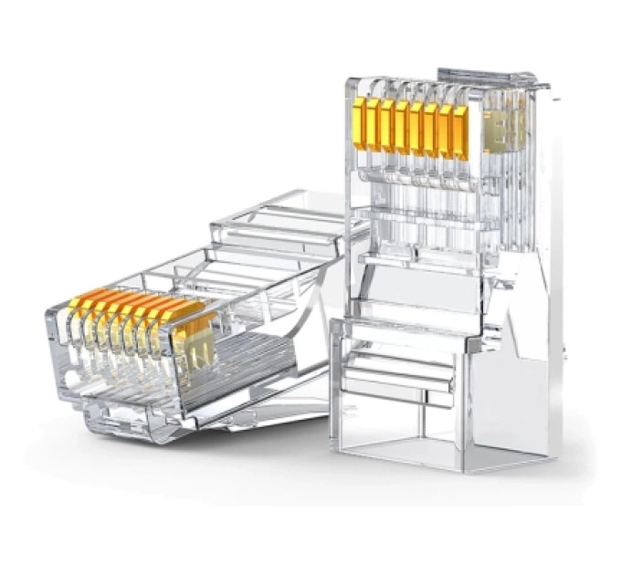 Ugreen Конектор RJ45 cat.6 UTP, NW120, 100 шт упаковка, Transparent Ugreen (60558)