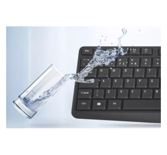 Canyon Клавіатура Canyon KB-W01 Water resistant Wireless UA Black (CNE-CKEYW01)