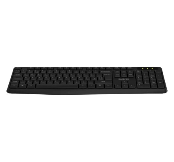 Canyon Клавіатура Canyon KB-W01 Water resistant Wireless UA Black (CNE-CKEYW01)