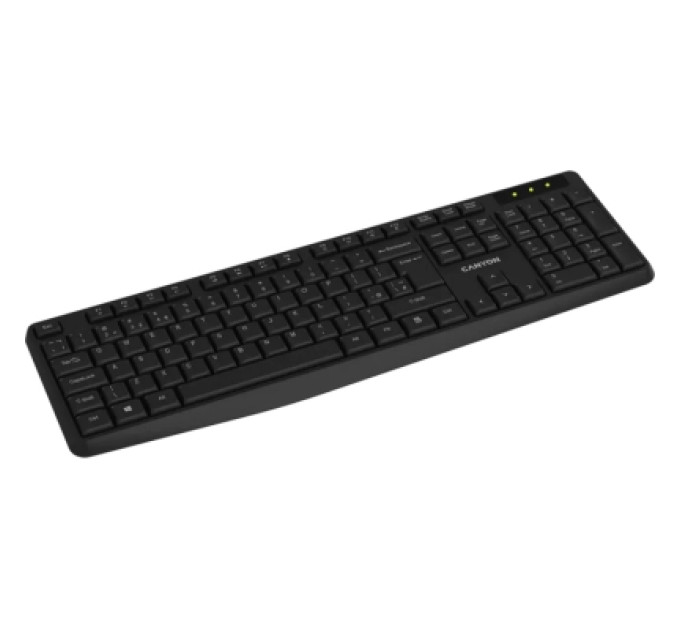 Canyon Клавіатура Canyon KB-W01 Water resistant Wireless UA Black (CNE-CKEYW01)