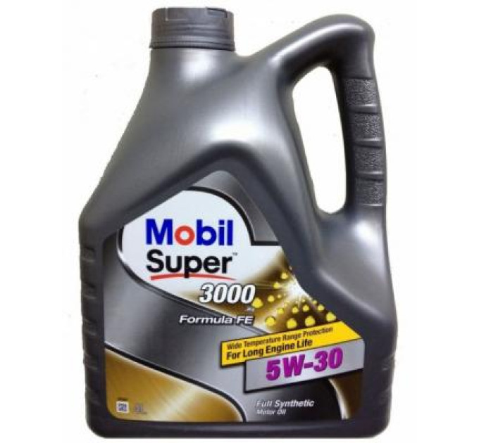 Mobil Моторна олива Mobil SUPER 3000 F-FE 5W30 4л (MB 5W30 3000 FE 4L)