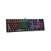 Клавіатура Xtrike ME GK-980 6 colors-LED Mechanical Red Switch USB Black (GK-980)