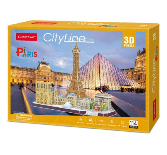 Cubic Fun Пазл Cubic Fun City line Paris (MC254h)