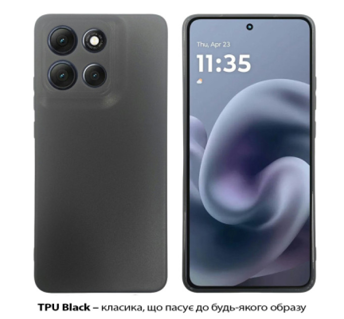 BeCover Чохол до мобільного телефона BeCover Silicone Motorola Moto G86 Black (713768)