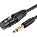 Ugreen Кабель мультимедійний 6.35mm M to XLR F 2.0m AV131 black Ugreen (20719)