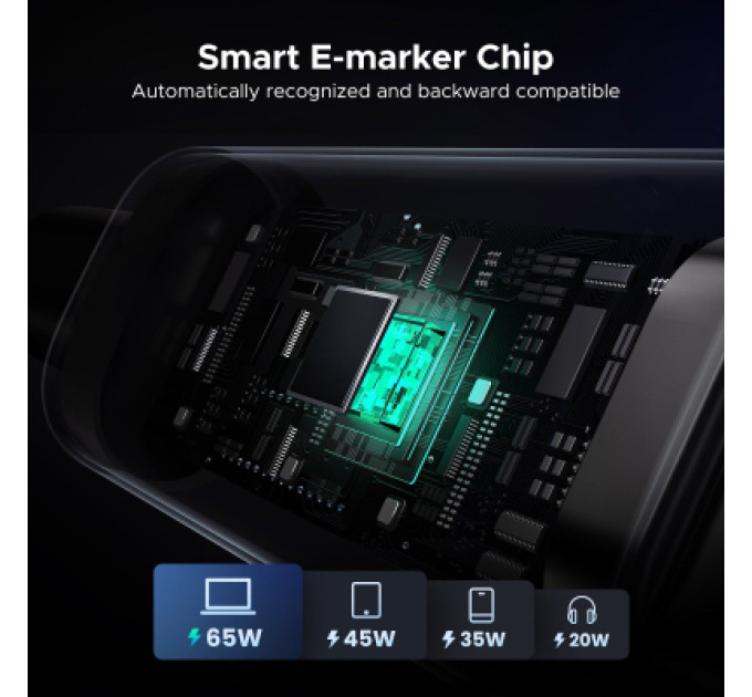 Ugreen Дата кабель USB-C to USB-C 1.0m PD 100W L509 black Ugreen (35501)