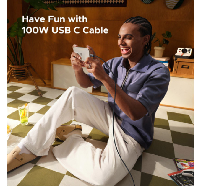 Ugreen Дата кабель USB-C to USB-C 1.0m PD 100W L509 black Ugreen (35501)