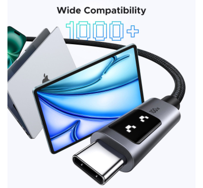 Ugreen Дата кабель USB-C to USB-C 1.0m PD 100W L509 black Ugreen (35501)