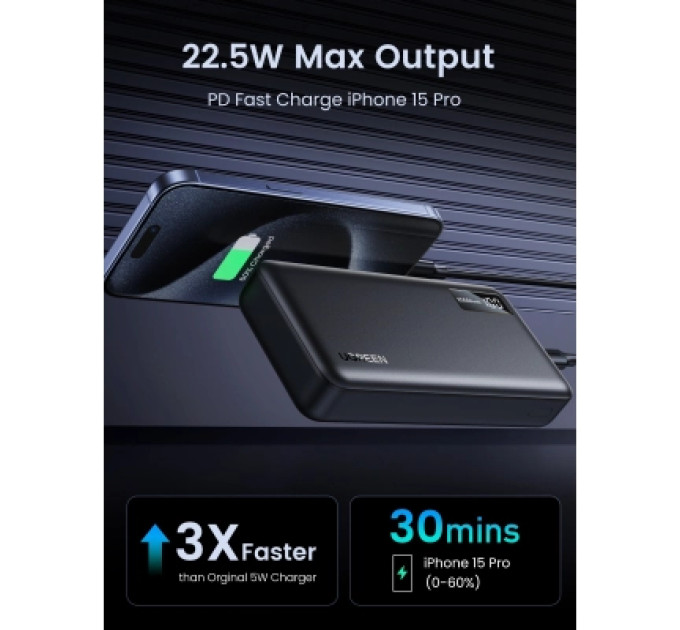 Ugreen Батарея універсальна Ugreen 20000mAh 20W Two-way Fast Charging (PB312 25683)