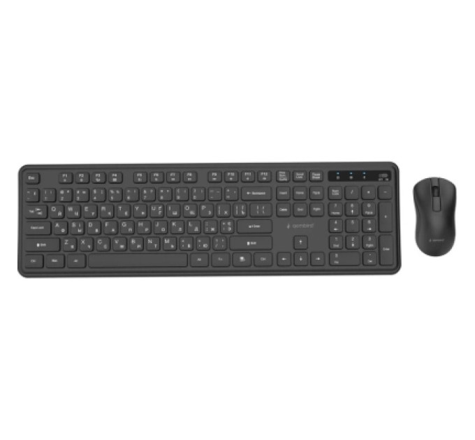 Gembird Комплект Gembird Slim Pro Business Wireless Black (KBS-WPS-01-CYRL)