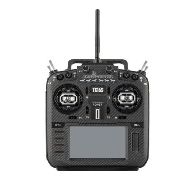 RadioMaster Пульт управління для дрона RadioMaster TX16S MKII MAX AG01 Gimbal ELRS Black M2 (HP0157.0025-BLK)
