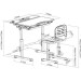Cubby Парта зі стільцем Cubby Botero Grey (221960)