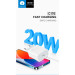 WUW Зарядний пристрій WUW C176 USB-C PD20W White (WUW-C176)