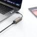 XO Адаптер USB-C + USB A to RJ45 Ethernet XO (HUB018.black)