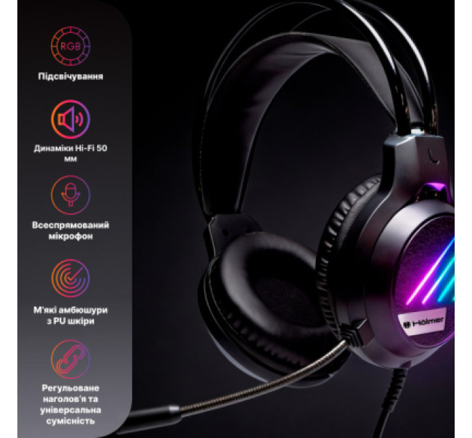 Hölmer Навушники Hölmer H-01GS 3.5 мм Black (H-01GS)