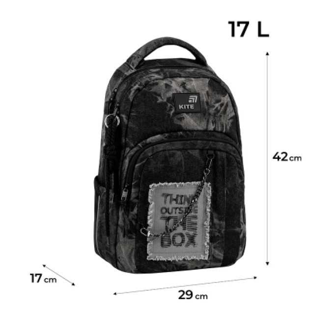 Kite Рюкзак шкільний Kite Education teens 2578M Denim Core (K26-2578M-2)