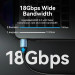 Vention Кабель мультимедійний HDMI M to HDMI M 8.0m V2.0 4K60Hz aluminum alloy blue Vention (ALHSK)