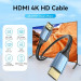 Vention Кабель мультимедійний HDMI M to HDMI M 8.0m V2.0 4K60Hz aluminum alloy blue Vention (ALHSK)