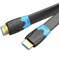 Vention Кабель мультимедійний HDMI M to HDMI M 8.0m V2.0 4K60Hz PVC flat black Vention (AAKBK)