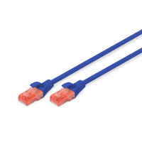 Патч-корд DIGITUS CAT 6 UTP, 0.25м, AWG 26/7, Cu, LSZH, синій