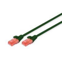 Патч-корд DIGITUS CAT 6 UTP, 0.25м, AWG 26/7, Cu, LSZH, зелений