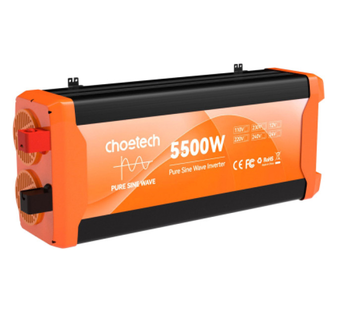 Choetech Автомобільний інвертор Choetech 12V/220V 2500 Вт, чиста синусоїда (CJ5000Q-V2)