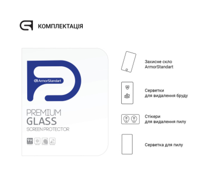 Armorstandart Скло захисне Armorstandart Glass.CR Samsung Tab S10 FE+ (SM-X620/X626) Clear (ARM85349)