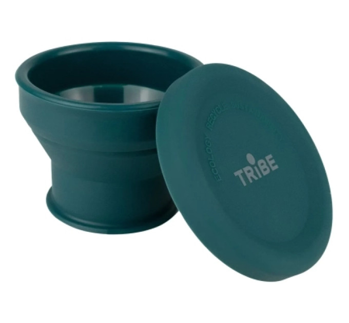 Tribe Чашка туристична Tribe Collapsible Shot 90 мл з кришкою, ocean (T-FF-0030-ocean)