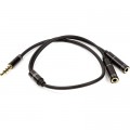 PowerPlant Перехідник 3.5 mm (M) - 2x3.5 mm (F), 4 pin, 0.2 m PowerPlant (CA913206)