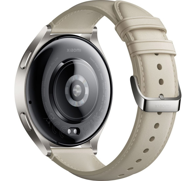Xiaomi Смарт-годинник Xiaomi Watch 2 Titan Gray Case with White Leather Strap (BHR9306GL)
