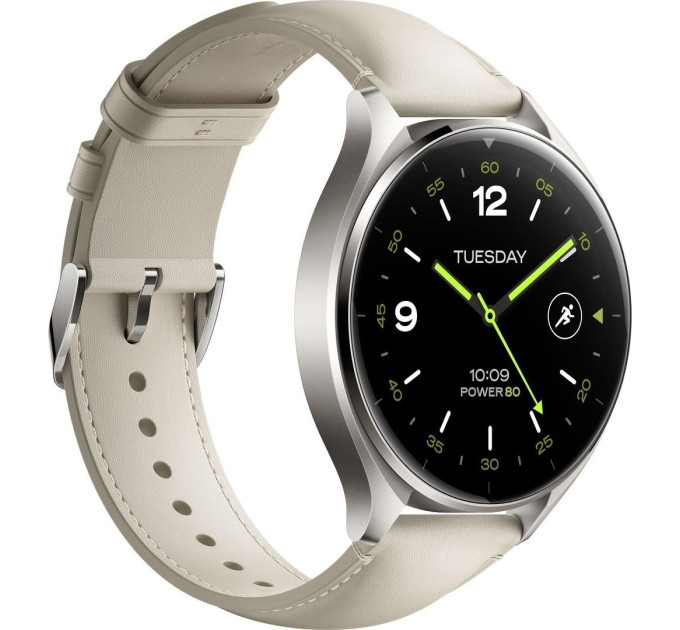 Xiaomi Смарт-годинник Xiaomi Watch 2 Titan Gray Case with White Leather Strap (BHR9306GL)