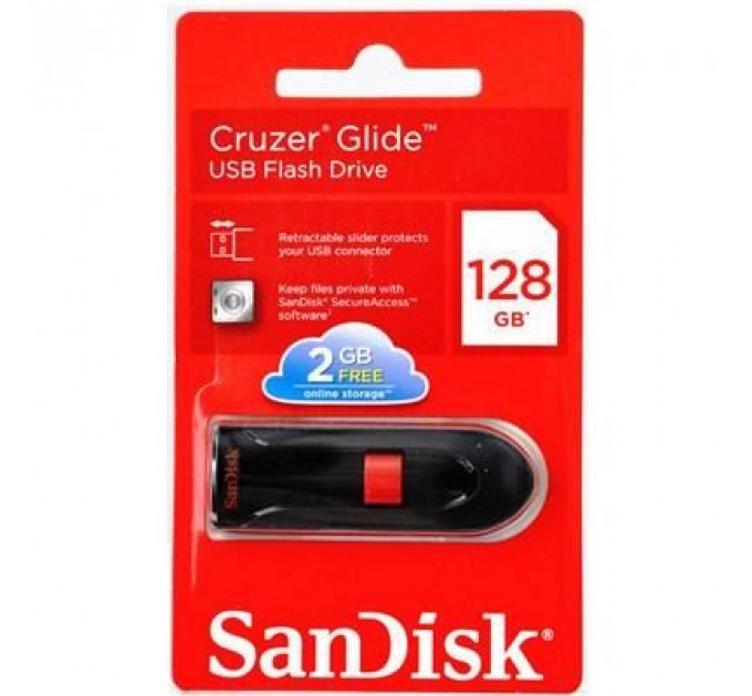 USB флеш накопичувач SanDisk 128Gb Cruzer Glide (SDCZ60-128G-B35)
