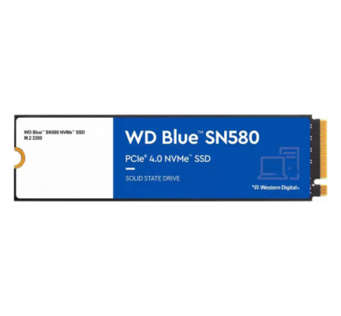 Накопичувач SSD M.2 2280 250GB SN580 WD (WDS250G3B0E)