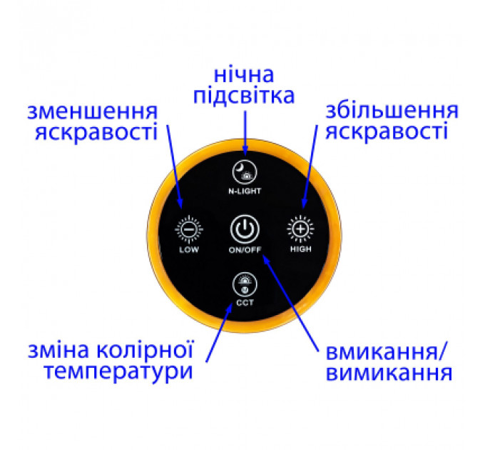 Настільна лампа Delux TF-520 10 Вт LED 3000K-4000K-6000K (90021196 90018130)