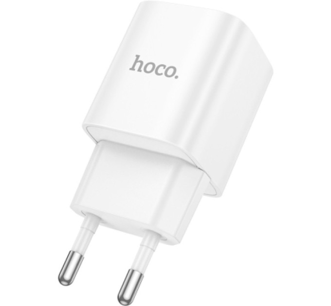 HOCO Зарядний пристрій HOCO C147A Charm 1xUSB-C PD20W + 1xUSB QC3.0 White (6942007630276)