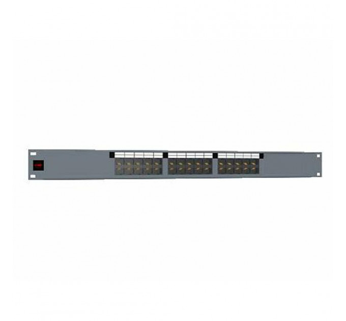 Патч-панель 19", 1U 30xRJ45, кат.3, UTP Molex (PID-00145-30P)