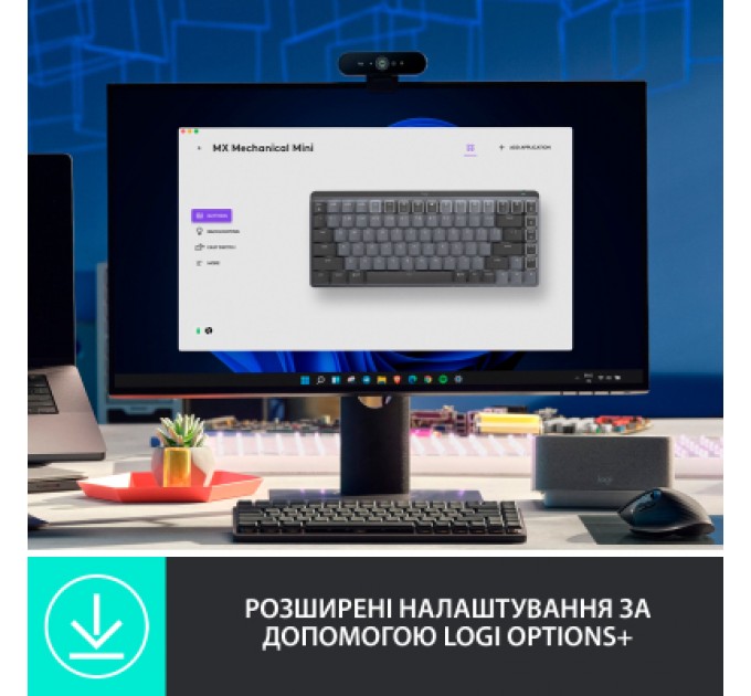 Клавіатура Logitech MX Mechanical Mini Minimalist UA Graphite (920-010780)