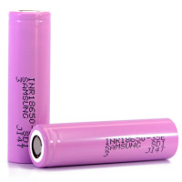 Акумулятор Li-Ion 18650 Samsung INR18650-35E-CCC, 3350mAh, 8A, 4.2/3.6/2.5V, PINK, 2 шт в упаковці