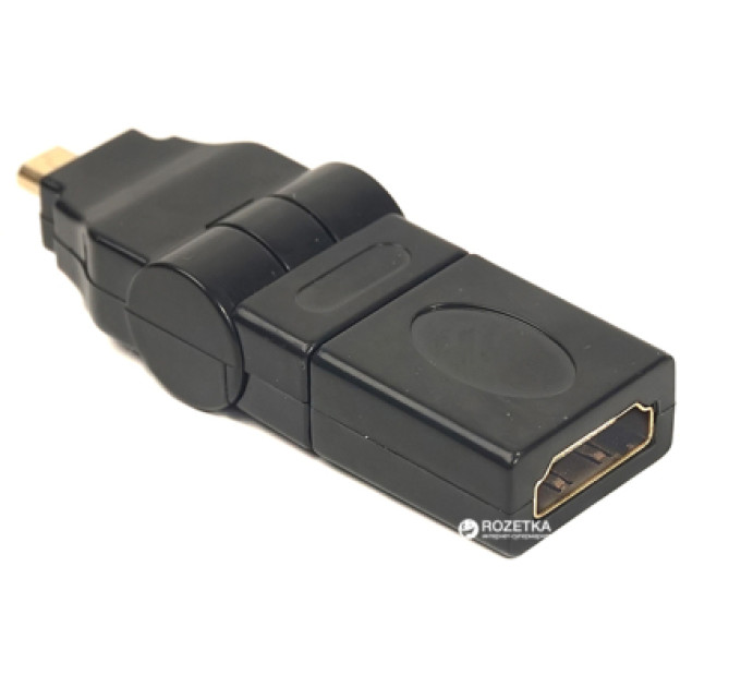PowerPlant Перехідник HDMI AF to micro HDMI AM, 360 degree PowerPlant (CA910618)